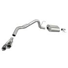 Corsa Cat-Back Exhaust System Single Side Exit Stainless Steel 3" With 4" Polished Tips EcoBoost 3.5L F-150 2011-2014