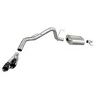 Corsa Cat-Back Exhaust System Single Side Exit Stainless Steel 3" With 4" Black Tips EcoBoost 3.5L F-150 2011-2014