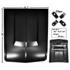 E-Style Metal Hood Mustang Shelby 67