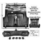 Dynacorn Complete Trunk Floor Assembly Fastback Mustang 1971-1973
