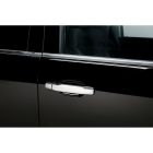 PUTCO Exterior Door Handle Cover Chrome Pair Standard/Double Cab With Passenger Side Key Hole Chevrolet Silverado/GMC Sierra 2014-2018