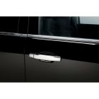 PUTCO Exterior Door Handle Cover Chrome Set Crew Cab Without Passenger Side Key Hole Chevrolet Silverado/GMC Sierra 2014-2018