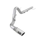 aFe DPF-Back Exhaust System Atlas 4" Aluminized Steel With 5" Polished Tip 3.0L Power Stroke F-150 2018-2020