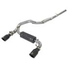 aFe Cat-Back Exhaust System Takeda 3" Stainless Steel With 4-1/2" Black Tips Focus RS 2016-2018