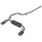 aFe Cat-Back Exhaust System Takeda 3" Stainless Steel With 4-1/2" Carbon Fiber Exhaust Tips Focus RS 2016-2018