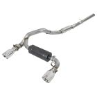 aFe Cat-Back Exhaust System Takeda 3" Stainless Steel With 4-1/2" Polished Tips Focus RS 2016-2018