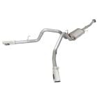 aFe Cat-Back Exhaust System Mach Force-Xp Stainless Steel 3" To 3-1/2" Dual Side Exit With Polished Tips 5.0L F-150 2015-2020