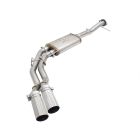 aFe Cat-Back Exhaust System Rebel Series Stainless Steel 3" To 2-1/2" Dual Side Exit With 3-1/2" Polished Tips 4.6L/5.0L/5.4L F-150 2009-2014