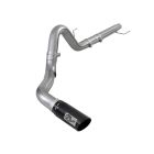 aFe DPF-Back 4" Exhaust System Large-Bore HD Stainless Steel With Black Tip 3.0L Power Stroke F-150 2018-2020