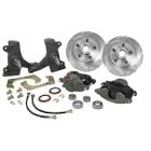 Classic Performance Products Front Disc Brake Kit With Standard Rotors/ 2-1/2” Drop Spindles For 5x5 Lug Pattern Chevrolet C10 1960-1962