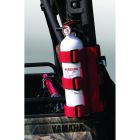 Rugged Ridge Fire Extinguisher Holder Roll Bar Red