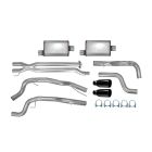Gibson Cat-Back Exhaust System 3" Dual Rear Exit Stainless Steel With 5" Black Tips Supercrew F-150/Raptor 2017-2020