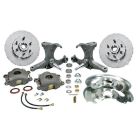 Classic Performance Products Front Disc Brake Kit With OE Style Spindles For 6x5.5 Lug Pattern Chevrolet C10 1963-1970