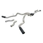 Flowmaster Cat-Back Exhaust System Outlaw Stainless Steel 3" Dual Rear/Side Exit With 4" Black Tips 4.6L/5.0L/5.4L F-150 2009-2014