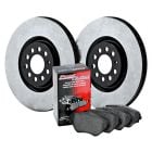 StopTech Front And Rear Brake Rotor Kit With Posi Quiet Brake Pads 6-Lug F-150 2010-2011