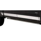 PUTCO Rocker Panel 7" Wide Stainless Steel With F-150 Logo Set SuperCrew Cab With 6.5' Bed Without Factory Fender Flares F-150 2009-2014