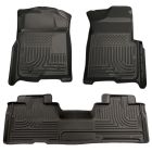 Husky Liners Front And Rear Floor Liner WeatherBeater Black Set SuperCab F-150 2009-2014