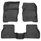 Husky Liners Front And Rear Floor Liner WeatherBeater Black Set Focus ST 2013-2015
