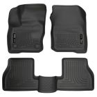 Husky Liners Front And Rear Floor Liner WeatherBeater Black Set Focus ST 2016-2018