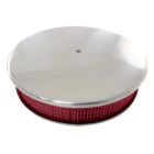 CJ Classics Air Cleaner Polished Aluminum With Flat Base 14" X 3"