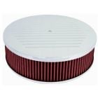 CJ Classics Air Cleaner Polished Aluminum Ball Milled With Recessed Base 14" X 3"