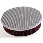CJ Classics Air Cleaner Fully Finned Polished 14" X 3"