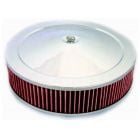 CJ Classics Air Cleaner Muscle Car Style Steel Polished 14" x 3" With Flat Base