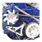 March Performance Alternator Bracket Billet Polished Aluminum 302 1965-1969
