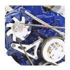 March Performance Alternator Bracket Assembly Silver Mustang 351W 1969-1973