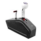 B&M Pro Ratchet Shifter With Carbon Fiber Base For 3/4-Speed Transmission
