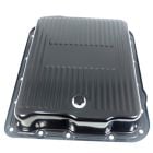CJ Classic Trucks Automatic Transmission Oil Pan Stock Depth Black Steel Finned 700R4/4L60E
