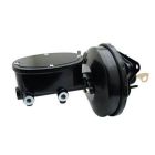 CJ Classics Power Brake Booster Kit With Oval Master Cylinder Mustang Automatic Transmission Disc/ Drum Brakes 1967-1970