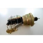 8" Brake Booster Conversion Kit w/ 1" Bore Master Cylinder A/T Chevy C10 60-66 Zinc/ Black Finish