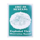 Jim Osborn Reproductions Exploded View Illustration Manual Mustang 1967-1968