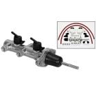 Wilwood Master Cylinder Remote Tandem Polished 1" Bore With Push Rod