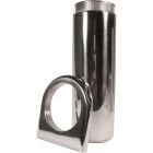 Borgeson Power Steering Reservoir Polished Aluminum Remote Mount With Bracket/Hardware
