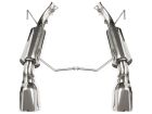 ACCELATEC Axle-Back Exhaust SS 2-1/4" With 4" Polished Tips Mustang V6 2011-2014