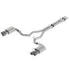 Borla ATAK 3" Cat-Back Exhaust System Mustang Fastback GT 18-23 Stainless Steel W/ 4" Carbon Fiber/ Black Anodized Quad Tips