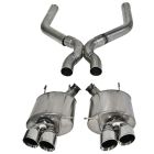Corsa Axle-Back Exhaust System Sport 3" Stainless Steel With 2-3/4" X-Pipe And Polished Tips GT500 Mustang 2013-2014