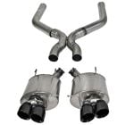 Corsa Axle-Back Exhaust System Sport 3" Stainless Steel With 2-3/4" X-Pipe And Black Tips GT500 Mustang 2013-2014