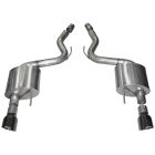 Corsa Axle-Back Exhaust Kit 3" Sport Stainless Steel With 4-1/2" Black Tips Fastback Mustang GT 2015-2017