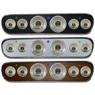 Classic Instruments 6-Gauge Set All American Nickel Series With Scott Drake 6-Hole Instrument Bezel Mustang 1965-1966