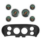 Classic Instruments 6-Gauge Set G-Stock Series With Scott Drake Black 6-Hole Instrument Bezel Mustang 1969-1970