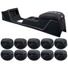 TMI Center Console Full Length Sport XR Black With Factory Air-Conditioning Coupe/Fastback Mustang 1967-1968