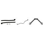 Chassis Stiffening Kit With Curved Monte Carlo Bar Black Mustang Convertible 1965-1966