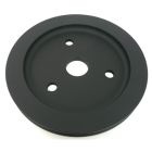 CJ Classic Trucks Single Groove Crankshaft Pulley Aluminum Black For Short Water Pump Small Block Chevrolet 1960-1968