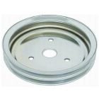 CJ Classic Trucks 2-Groove Crankshaft Pulley Steel Chrome For Short Water Pump Small Block Chevrolet 1960-1968