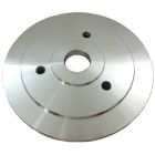 CJ Classic Trucks Single Groove Crankshaft Pulley Aluminum Satin For Long Water Pump Small Block Chevrolet 1969-1987