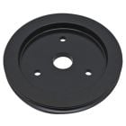 CJ Classic Trucks Crankshaft Pulley Single Groove Aluminum Black For Long Water Pump Small Block Chevrolet 1969-1987