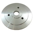 CJ Classic Trucks Single Groove Crankshaft Pulley Aluminum Satin For Short Water Pump Big Block Chevrolet 1965-1968